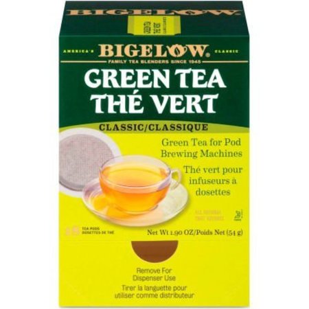 BIGELOW TEA CO Bigelow Green Tea Pods, 1.90 oz, 18/Box RCB07906